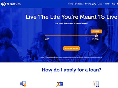 Ferratum homepage