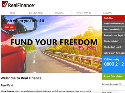 Real Finance homepage