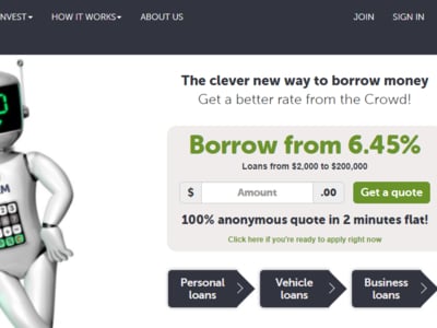 Lending Crowd homepage