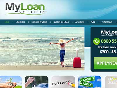 My Loan Solution homepage