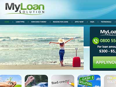 screenshot of My Loan Solution homepage screenshot of My Loan Solution homepage