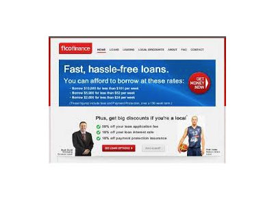 screenshot of Fico Finance homepage screenshot of Fico Finance homepage