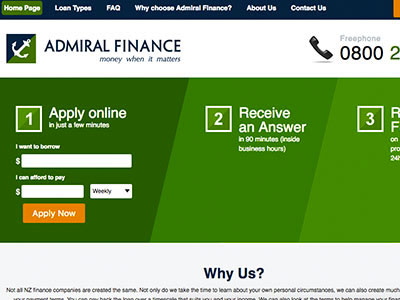 admiral finance business loans