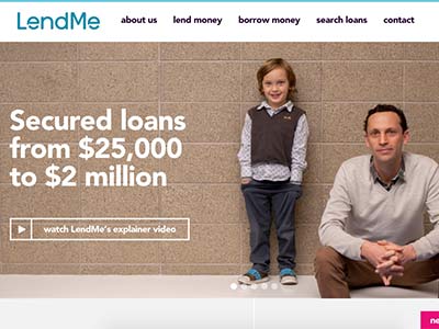 LendMe homepage