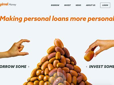 screenshot of Squirrel Money homepage screenshot of Squirrel Money homepage