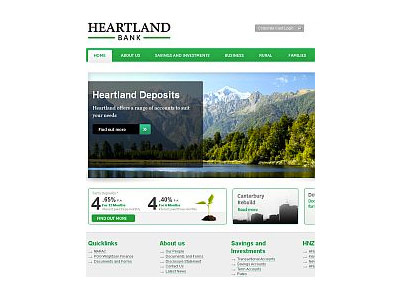 screenshot of Heartland Bank homepage screenshot of Heartland Bank homepage