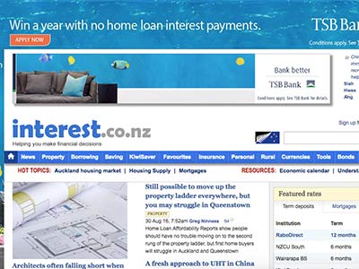 screenshot of interest.co.nz homepage screenshot of interest.co.nz homepage