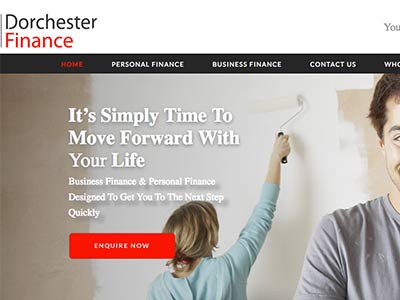 screenshot of Dorchester Finance homepage screenshot of Dorchester Finance homepage