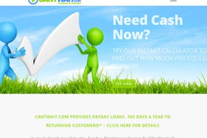 cantwait.com – Short-term Loans cantwait.com homepage